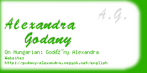 alexandra godany business card